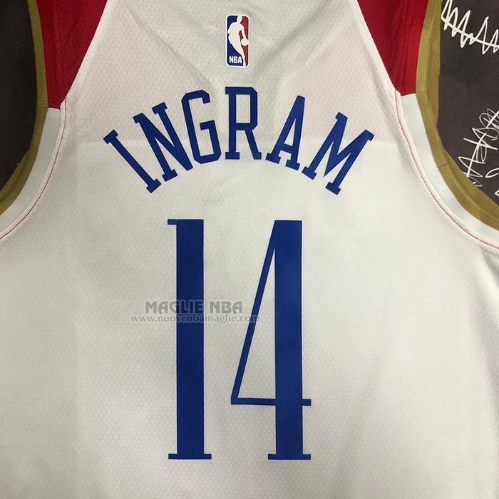 Maglia
 Brandon Ingram NO 14 New Orleans Pelicans Citta
 2020-21 Bianco
